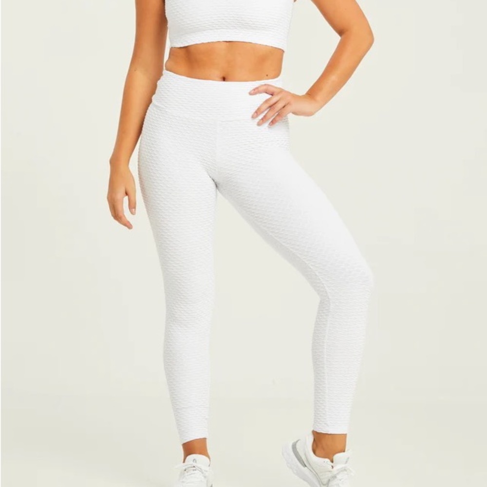 Booty By Brabants White Croco skin Leggings